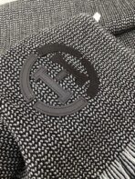 GRANITE MUFFLER 180 CM SCARF IN MARINE MIX BLEU MOYEN CASHMERE - 图片 8