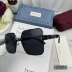 CRYSTAL STUDDED SQUARE FRAME SUNGLASSES 21009 IN ACETATE - 图片 2