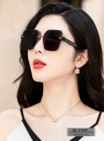 CRYSTAL STUDDED SQUARE FRAME SUNGLASSES 21009 IN ACETATE - 图片 9