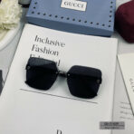 CRYSTAL STUDDED SQUARE FRAME SUNGLASSES 21009 IN ACETATE - 图片 4