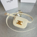 CL BELT BAG TRIOMPHE 25 MM BELT TRIOMPHE WHITE CALFSKIN GOLD HARDWARE - 图片 2