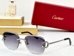CRYSTAL STUDDED RIMLESS SQUARE FRAME SUNGLASSES CT0604S IN METAL - 图片 3