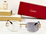 CRYSTAL STUDDED RIMLESS SQUARE FRAME SUNGLASSES CT0603S IN METAL PHOTOCHROMIC LENSES - 图片 3