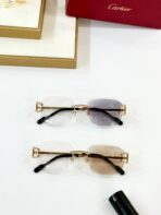 CRYSTAL STUDDED RIMLESS SQUARE FRAME SUNGLASSES CT0603S IN METAL PHOTOCHROMIC LENSES - 图片 9