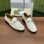 GG JORDAAN LOAFER GLOSSY WHITE LAMBSKIN