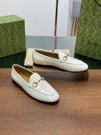 GG JORDAAN LOAFER GLOSSY WHITE LAMBSKIN - 图片 3