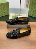 GG JORDAAN LOAFER GLOSSY BLACK LAMBSKIN - 图片 5