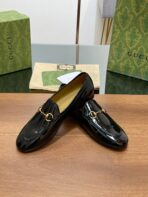 GG JORDAAN LOAFER GLOSSY BLACK LAMBSKIN - 图片 3