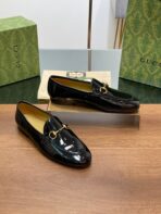 GG JORDAAN LOAFER GLOSSY BLACK LAMBSKIN - 图片 7