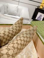 GG KNEE BOOTS IN BEIGE MONOGRAM JACQUARD FABRIC AND CALFSKIN LINING - 图片 9