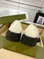 GG LOAFER WITH HORSEBIT WHITE CALFSKIN - 图片 8