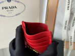 PRA 10 CARD HOLDER IN CHERRY RED CALFSKIN - 图片 8