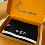 HEADLINE SCARF 200 CM IN BLACK WOOL 108956 - 图片 5