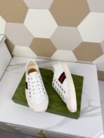 GG JULIO SNEAKER WITH WEB WHITE CANVAS - 图片 6