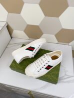 GG JULIO SNEAKER WITH WEB WHITE CANVAS - 图片 4