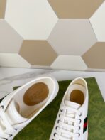 GG JULIO SNEAKER WITH WEB WHITE CANVAS - 图片 8