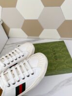 GG JULIO SNEAKER WITH WEB WHITE CANVAS - 图片 7