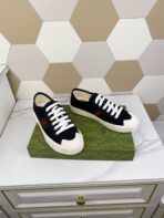 GG JULIO SNEAKER WITH WEB BLACK CANVAS - 图片 2