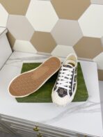 GG JULIO SNEAKER WITH WEB NAVY PATTERNED CANVAS - 图片 9