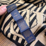 GRAPHICAL 180 CM SCARF IN TORTILLA BROWN MIX BLACK CASHMERE 388202 - 图片 8