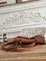 HERBAG ZIP 31 LAQUERED BAG IN OFF-WHITE MIX BROWN H PLUME CANVAS AND BROWN COWHIDE - 图片 7