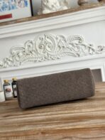 HERBAG MESSENGER 31 BAG IN DARK BROWN H VIKING CANVAS AND COWHIDE - 图片 6