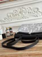HERBAG ZIP 31 LAQUERED BAG IN OFF-WHITE MIX BLUE H PLUME CANVAS - 图片 9