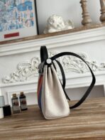 HERBAG ZIP 31 LAQUERED BAG IN BLUE MIX RED H PLUME CANVAS - 图片 2