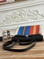 HERBAG ZIP 31 LAQUERED BAG IN BLUE MIX RED H PLUME CANVAS - 图片 8