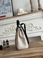 HERBAG ZIP 31 LAQUERED BAG IN BROWN MIX YELLOW H PLUME CANVAS - 图片 4
