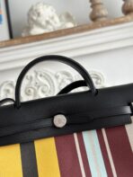 HERBAG ZIP 31 LAQUERED BAG IN BROWN MIX YELLOW H PLUME CANVAS - 图片 5