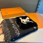 COLD REYKJAVIK SCARF 190 CM IN BLACK CASHMERE 394492 - 图片 3