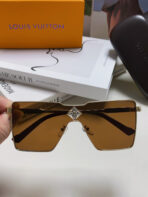 CYCLONE SUNGLASS 581374 IN GOLD METAL BRWON LENSES - 图片 2