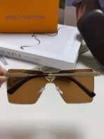 CYCLONE SUNGLASS 581374 IN GOLD METAL BRWON LENSES - 图片 4