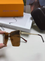 CYCLONE SUNGLASS 581374 IN GOLD METAL BRWON LENSES - 图片 6
