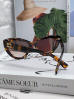GLIMPSE CAT EYE SUNGLASSES 555885 IN HAVANA ACETATE - 图片 3