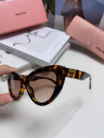 GLIMPSE CAT EYE SUNGLASSES 555885 IN HAVANA ACETATE - 图片 6