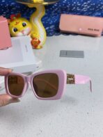 GLIMPSE SUNGLASSES 558345 IN PINK ACETATE GOLD EMBOSSED LOGO - 图片 6