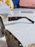 GLIMPSE SUNGLASSES 558347 IN HAVANA ACETATE GOLD EMBOSSED LOGO - 图片 3