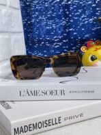 GLIMPSE SUNGLASSES 558347 IN HAVANA ACETATE GOLD EMBOSSED LOGO - 图片 5