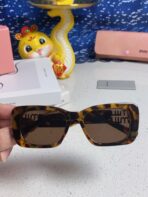 GLIMPSE SUNGLASSES 558347 IN HAVANA ACETATE GOLD EMBOSSED LOGO - 图片 8