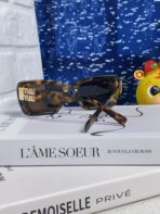 GLIMPSE SUNGLASSES 558347 IN HAVANA ACETATE GOLD EMBOSSED LOGO - 图片 9