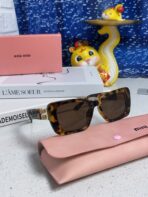 GLIMPSE SUNGLASSES 558347 IN HAVANA ACETATE GOLD EMBOSSED LOGO - 图片 10