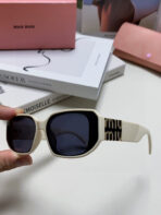 GLIMPSE SUNGLASSES 576819 IN WHITE ACETATE - 图片 5