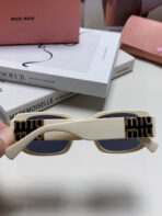 GLIMPSE SUNGLASSES 576819 IN WHITE ACETATE - 图片 7