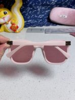 GLIMPSE SQUARE SUNGLASSES 554611 IN LIGHT PINK ACETATE - 图片 9