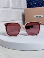 GLIMPSE SQUARE SUNGLASSES 554611 IN LIGHT PINK ACETATE - 图片 5