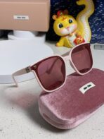 GLIMPSE SQUARE SUNGLASSES 554611 IN LIGHT PINK ACETATE - 图片 6