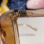 GLIMPSE SQUARE SUNGLASSES 554613 IN BROWN CLEAR ACETATE - 图片 10