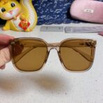 GLIMPSE SQUARE SUNGLASSES 554613 IN BROWN CLEAR ACETATE - 图片 4